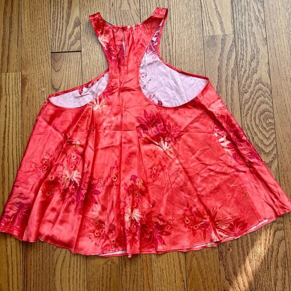 All Saints Verna Nila Halter Top-Coral Floral Women’s Size 10 NWOT - Picture 10 of 11